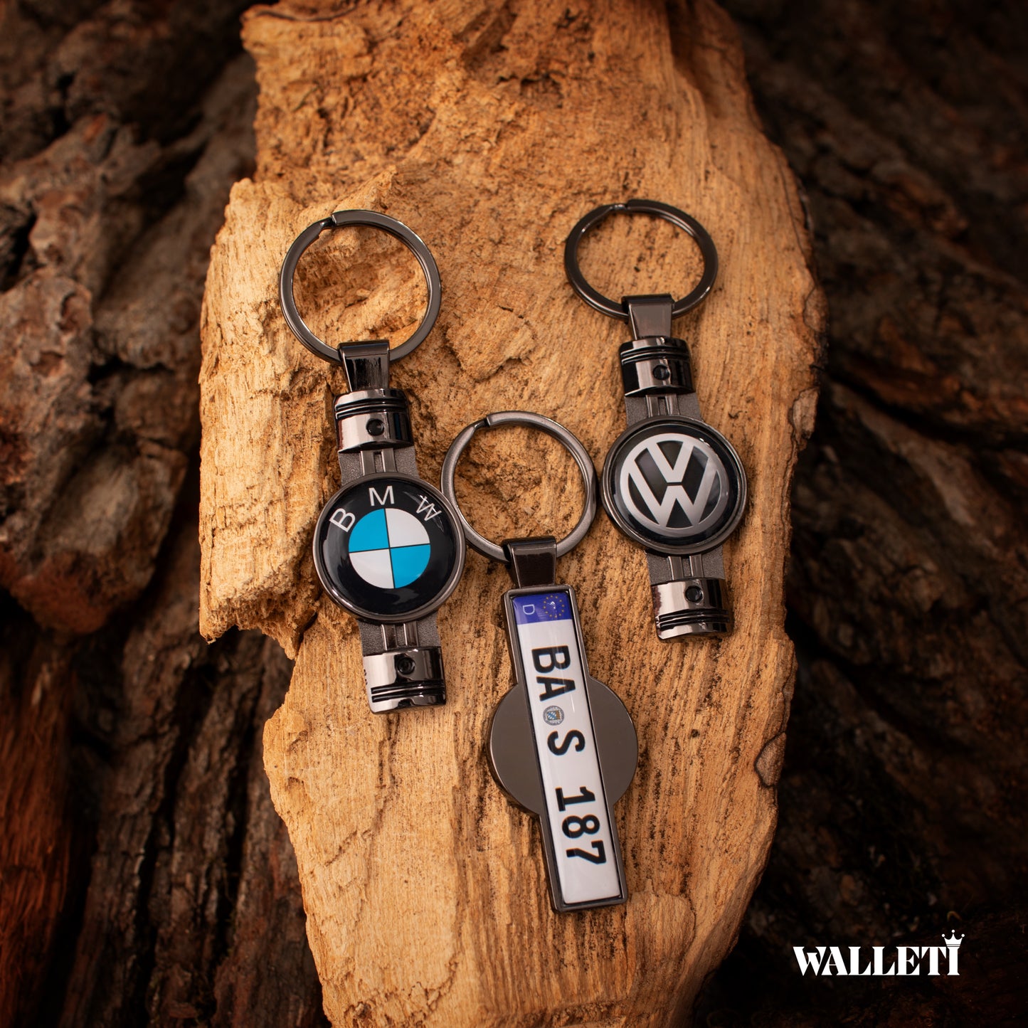 Set: Portofel + breloc+ husă chei+cutie