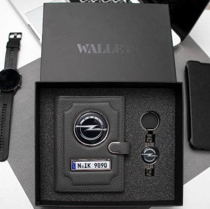 Set: Portofel + breloc+cutie