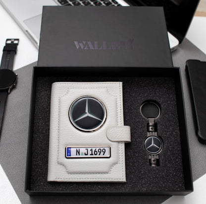 Set: Portofel + breloc+cutie