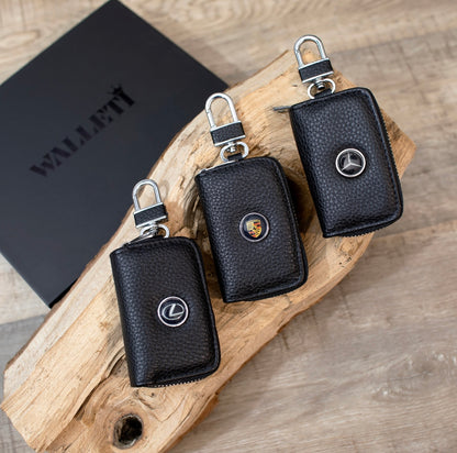 Set: Portofel + breloc+ husă chei+cutie